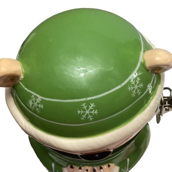 Vintage Conagra Brands Swiss Miss Hot Cocoa Ceramic Bear Christmas Canister - Picture 9 of 9